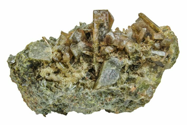 Clinozoisite Crystal Cluster - Peru #169641